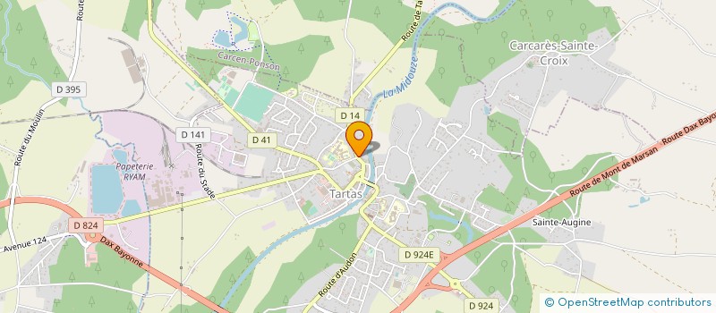 localisation de l'entreprise MONSIEUR STEPHANE MEQUIGNON  TARTAS