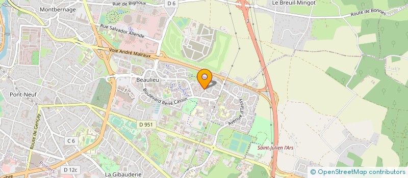 localisation de l'entreprise MONSIEUR STEPHANE MERCIER à POITIERS
