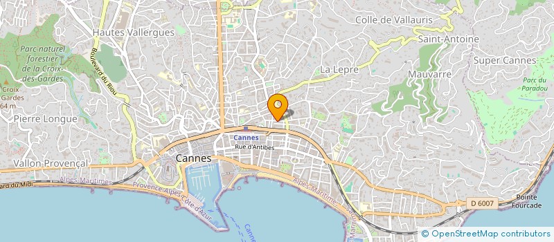 localisation de l'entreprise MONSIEUR STEPHANE MERCIER à CANNES