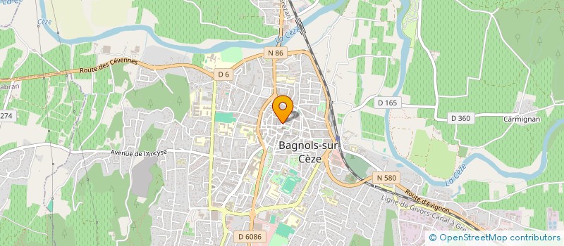 localisation de l'entreprise MONSIEUR STEPHANE MERCIER  BAGNOLS-SUR-CEZE