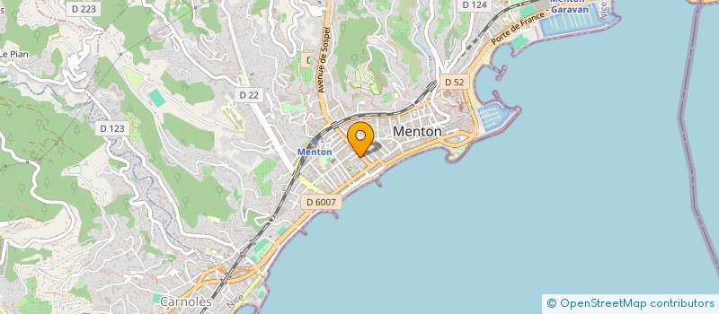 localisation de l'entreprise MONSIEUR STEPHANE MERIAU à MENTON