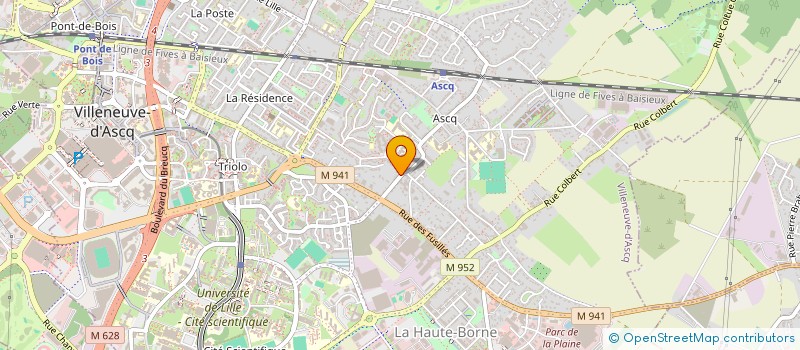 localisation de l'entreprise MONSIEUR STEPHANE MERIAUX  VILLENEUVE-D'ASCQ