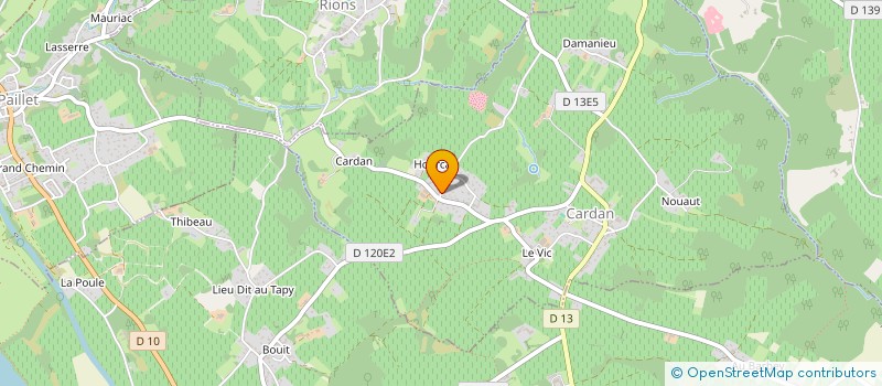 localisation de l'entreprise MONSIEUR STEPHANE MERINO  CARDAN