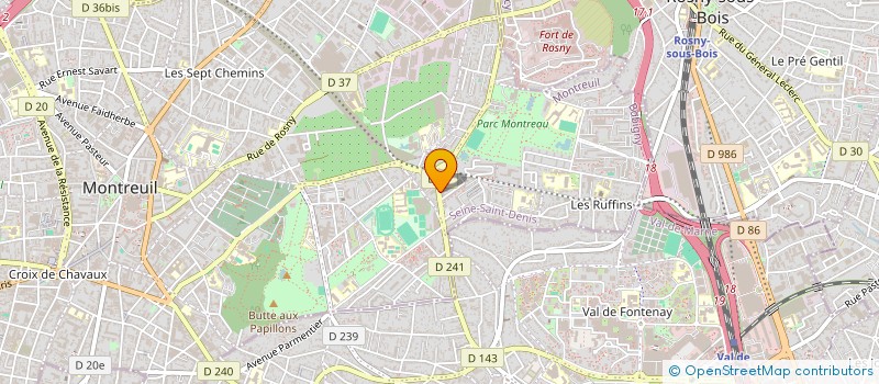 localisation de l'entreprise MONSIEUR STEPHANE MERLET à MONTREUIL