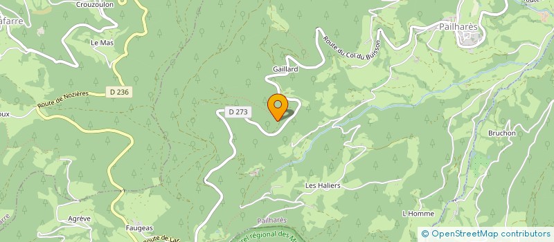 localisation de l'entreprise MONSIEUR STEPHANE MERLIN  PAILHARES