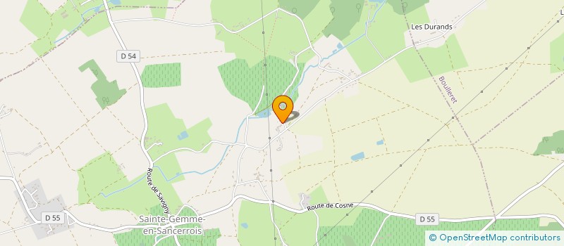 localisation de l'entreprise MONSIEUR STEPHANE MERLIN  SAINTE-GEMME-EN-SANCERROIS
