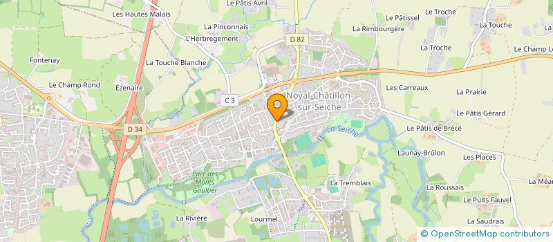 localisation de l'entreprise MONSIEUR STEPHANE MESLAY  ORGERES