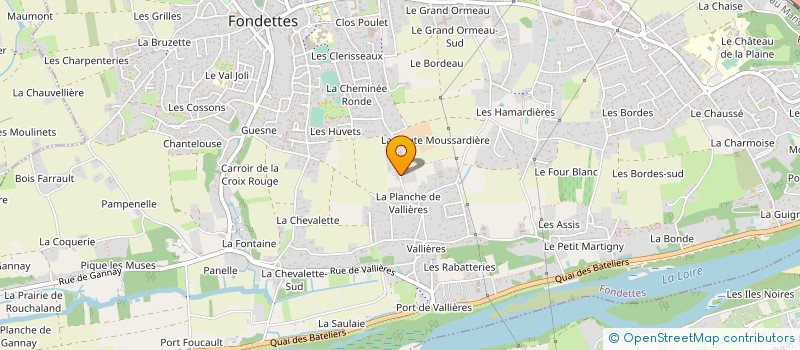 localisation de l'entreprise MONSIEUR STEPHANE METAIS  FONDETTES