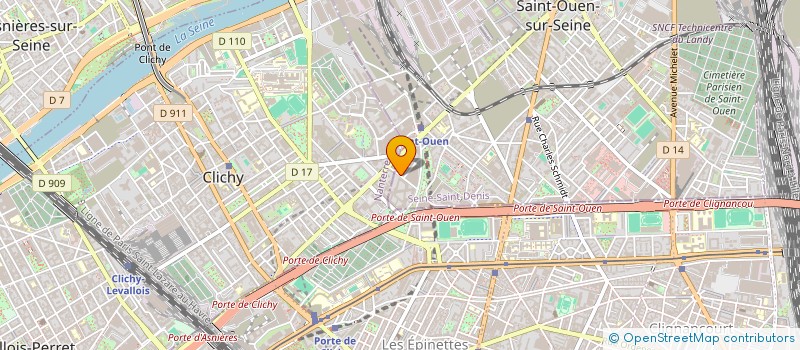 localisation de l'entreprise MONSIEUR STEPHANE METRAL à SAINT-OUEN-SUR-SEINE