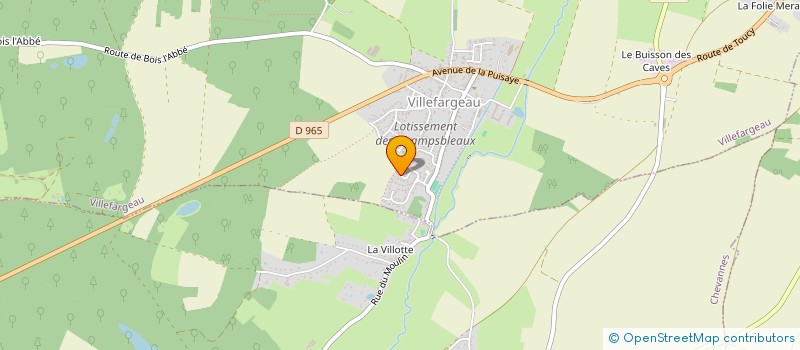 localisation de l'entreprise MONSIEUR STEPHANE MEURGUE GUYARD  VILLEFARGEAU