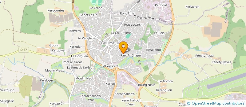 localisation de l'entreprise MONSIEUR STEPHANE MEVEL  GOUESNOU