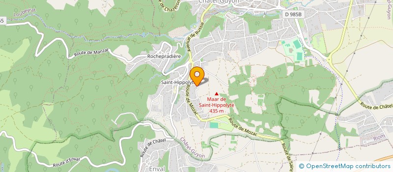 localisation de l'entreprise MONSIEUR STEPHANE MEYLEU  CHATEL-GUYON