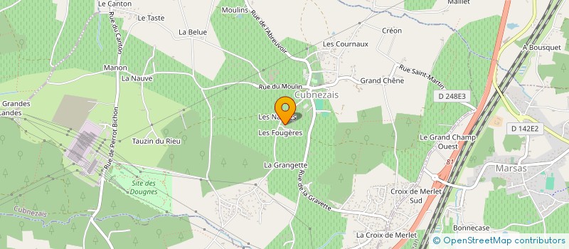 localisation de l'entreprise MONSIEUR STEPHANE MICHAUD  CUBNEZAIS