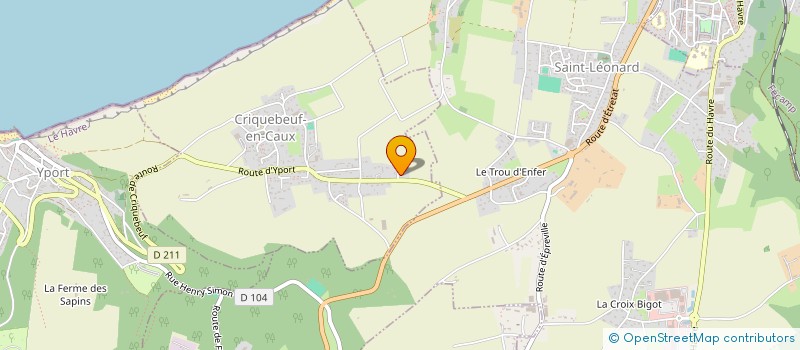 localisation de l'entreprise MONSIEUR STEPHANE MICHEL  CRIQUEBEUF-EN-CAUX