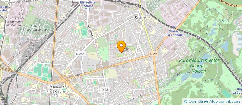 localisation de l'entreprise MONSIEUR STEPHANE MIEKOUNTIMA à STAINS