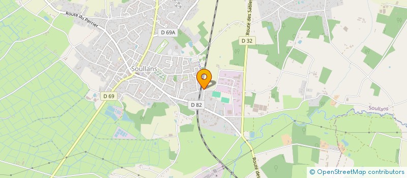 localisation de l'entreprise MONSIEUR STEPHANE MILCENT à SOULLANS