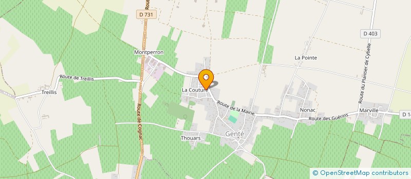 localisation de l'entreprise MONSIEUR STEPHANE MILCENT  GENTE