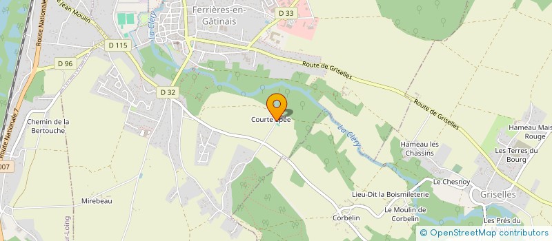 localisation de l'entreprise MONSIEUR STEPHANE MILHAVET  FERRIERES-EN-GATINAIS