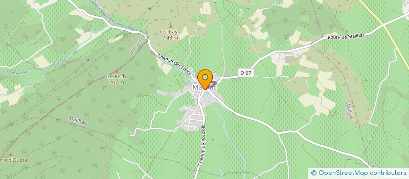 localisation de l'entreprise MONSIEUR STEPHANE MILLET  MAILHAC