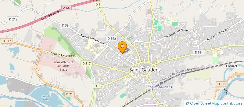 localisation de l'entreprise MONSIEUR STEPHANE MILLET à SAINT-GAUDENS