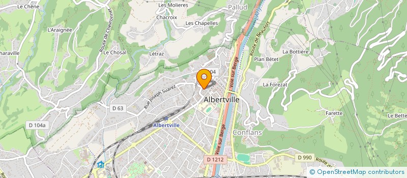 localisation de l'entreprise MONSIEUR STEPHANE MILLIAND  ALBERTVILLE