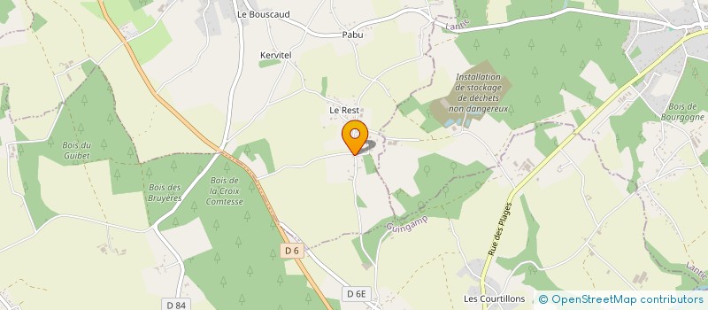 localisation de l'entreprise MONSIEUR STEPHANE MILON  TREGUIDEL