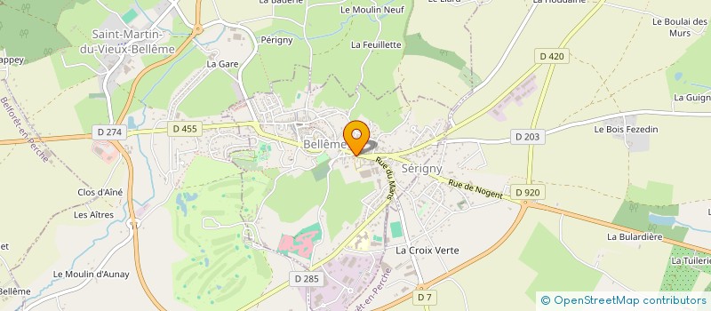 localisation de l'entreprise MONSIEUR STEPHANE MINET à BELLEME
