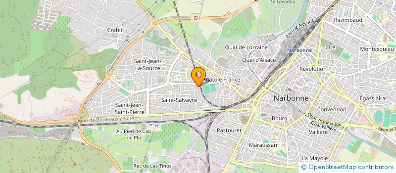 localisation de l'entreprise MONSIEUR STEPHANE MINIL  NARBONNE