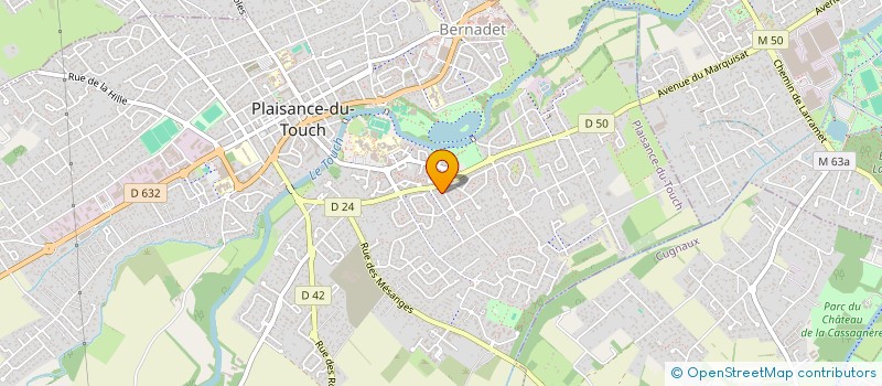 localisation de l'entreprise MONSIEUR STEPHANE MISPOULET  PLAISANCE-DU-TOUCH