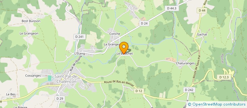 localisation de l'entreprise MONSIEUR STEPHANE MONIER  SAINT JULIEN D'ANCE