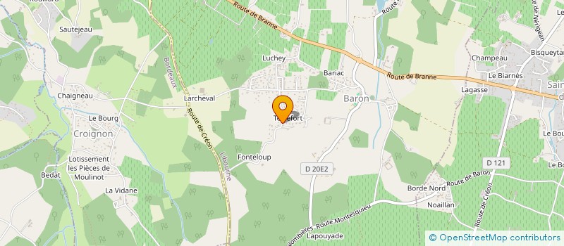 localisation de l'entreprise MONSIEUR STEPHANE MONNIER  BARON