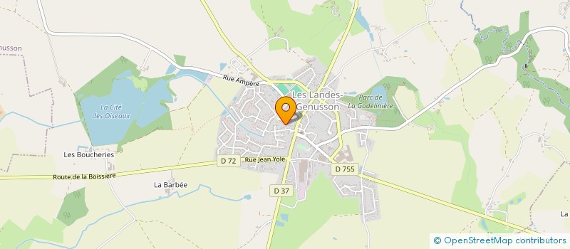 localisation de l'entreprise MONSIEUR STEPHANE MONNOIR à LES LANDES-GENUSSON