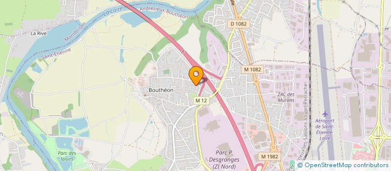 localisation de l'entreprise MONSIEUR STEPHANE MONTAGNON  ANDREZIEUX-BOUTHEON