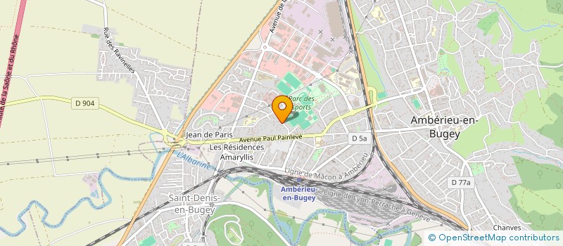 localisation de l'entreprise MONSIEUR STEPHANE MONTANGON  SAINT-DENIS-EN-BUGEY