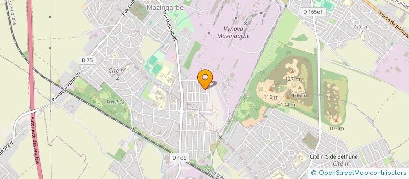 localisation de l'entreprise MONSIEUR STEPHANE MORAND  MAZINGARBE