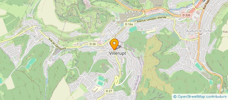 localisation de l'entreprise MONSIEUR STEPHANE MOREAU  VILLERUPT