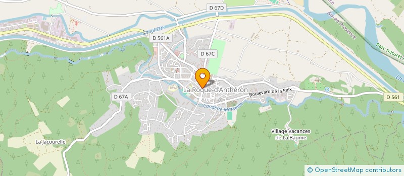 localisation de l'entreprise MONSIEUR STEPHANE MOREAU  LA ROQUE-D'ANTHERON