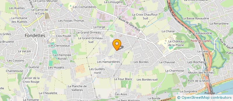 localisation de l'entreprise MONSIEUR STEPHANE MOREAU  FONDETTES