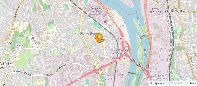 localisation de l'entreprise MONSIEUR STEPHANE MOREL  OULLINS-PIERRE-BENITE