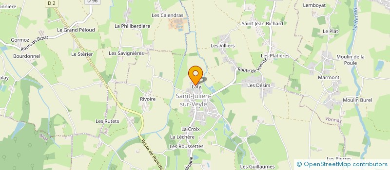 localisation de l'entreprise MONSIEUR STEPHANE MOREL  SAINT-JULIEN-SUR-VEYLE