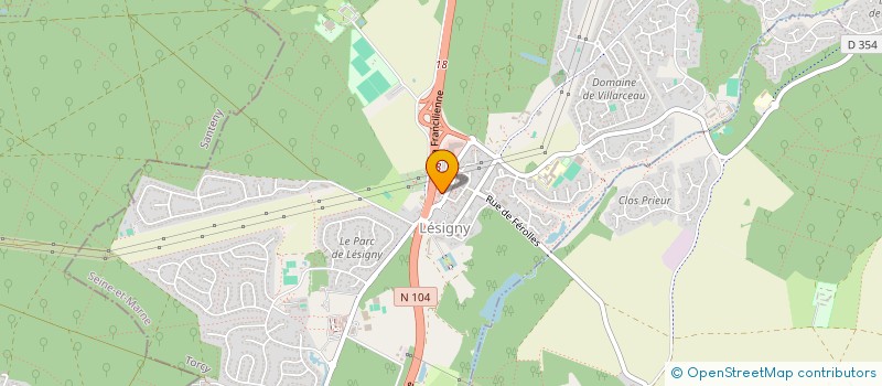 localisation de l'entreprise MONSIEUR STEPHANE MORICEAU  LESIGNY