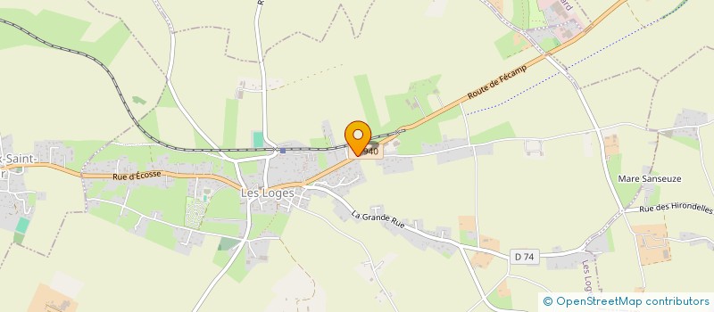 localisation de l'entreprise MONSIEUR STEPHANE MORISSE  LES LOGES