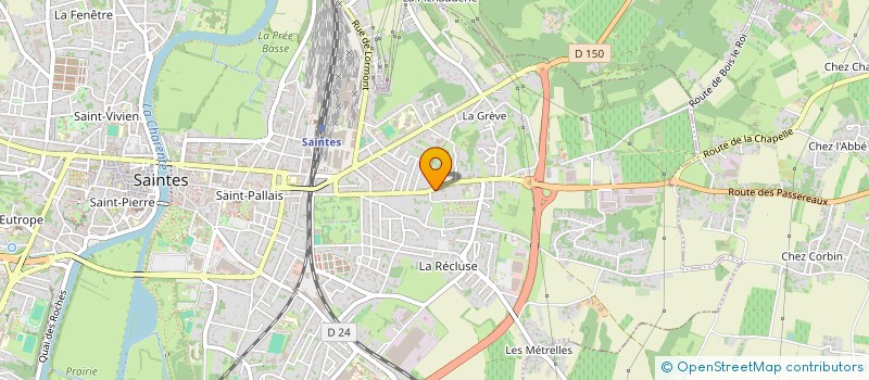 localisation de l'entreprise MONSIEUR STEPHANE MORISSET  SAINTES