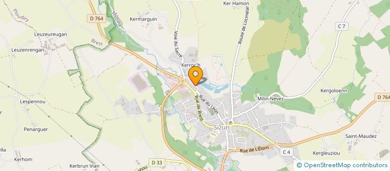 localisation de l'entreprise MONSIEUR STEPHANE MORIZUR  SIZUN