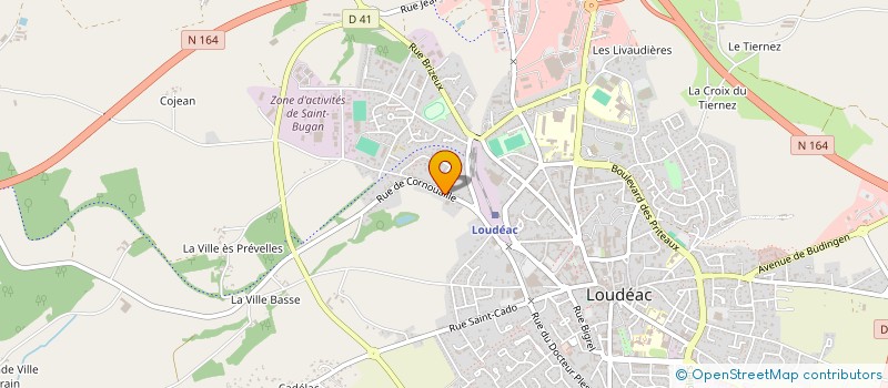 localisation de l'entreprise MONSIEUR STEPHANE MORVAN à LOUDEAC
