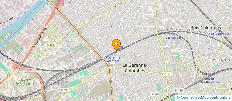 localisation de l'entreprise MONSIEUR STEPHANE MOURRIERE à COLOMBES