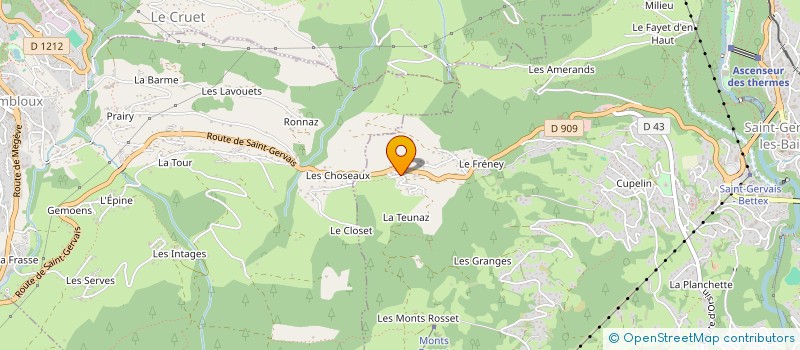 localisation de l'entreprise MONSIEUR STEPHANE MOUSSARD  SAINT-GERVAIS-LES-BAINS