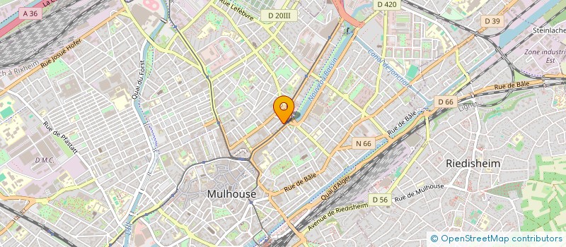 localisation de l'entreprise MONSIEUR STEPHANE MULLER  MULHOUSE