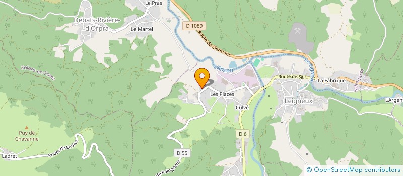 localisation de l'entreprise MONSIEUR STEPHANE MURE  SAIL-SOUS-COUZAN