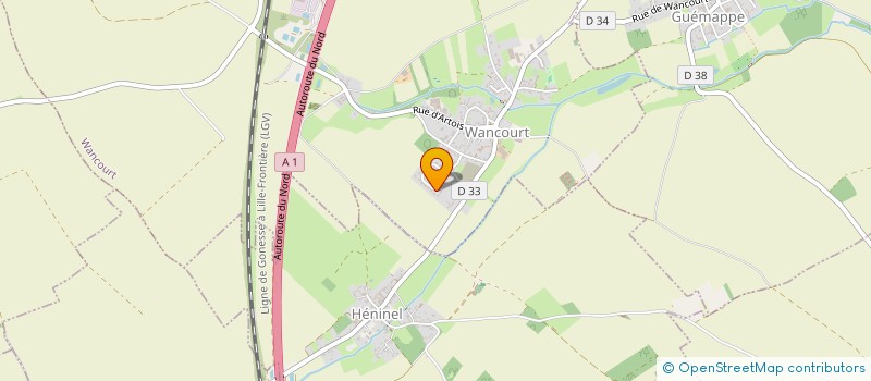 localisation de l'entreprise MONSIEUR STEPHANE MUSSARD  WANCOURT